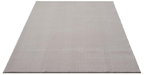 the carpet Relax kuscheliger Kurzflor Teppich, Anti-Rutsch Unterseite, Waschbar bis 30 Grad, Super Soft, Felloptik, Creme, 200 x 280 cm