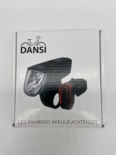 DANSI Fahrradleuchten-Set StVZO I LED-Fahrradlicht I Rad-Licht hell vorne