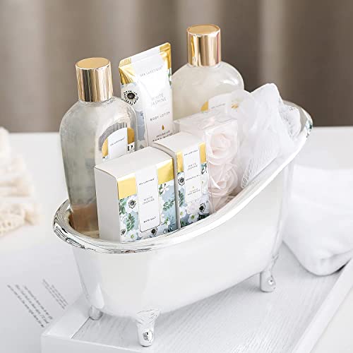 SPA LUXETIQUE Damen Bade Geschenkset - Beauty Set für Frauen 8 tlg. Geburtstagsgeschenk Vanilleduft Bade Set mit Deko Badewanne, Spa Set, Wellness Set für Frauen, Weihnachtsgeschenke für Frauen