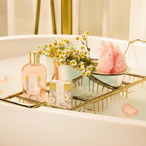 SPA LUXETIQUE Damen Bade Geschenkset - Beauty Set für Frauen 8 tlg. Geburtstagsgeschenk Vanilleduft Bade Set mit Deko Badewanne, Spa Set, Wellness Set für Frauen, Weihnachtsgeschenke für Frauen