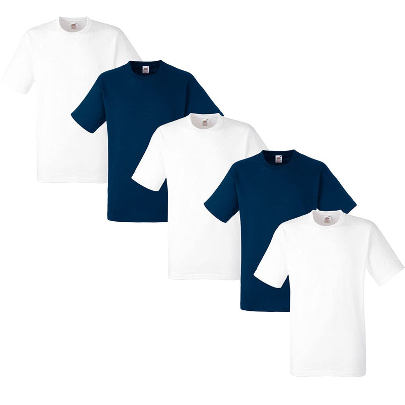 Fruit of the Loom Herren T-Shirt 5er-Pack Heavy Cotton M L XL XXL 3XL Diverse Farbsets