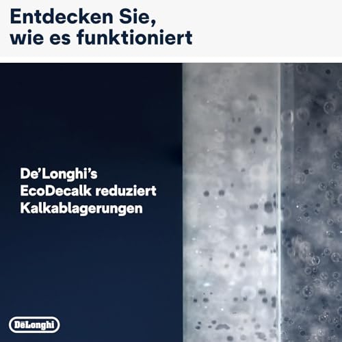 De'Longhi Original EcoDecalk DLSC 500 – Entkalker für Kaffeemaschinen & Kaffeevollautomaten, Universal Kalklöser für 5 Entkalkungsvorgänge, 500 ml, Weiß