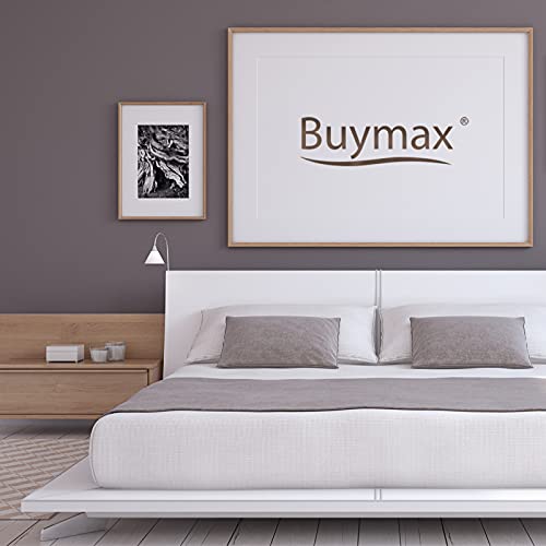 Buymax Spannbettlaken 140x200cm Baumwolle 100% Spannbetttuch Bettlaken Jersey, Matratzenhöhe bis 25 cm, Farbe Anthrazit-Grau ÖKO TEX Standard