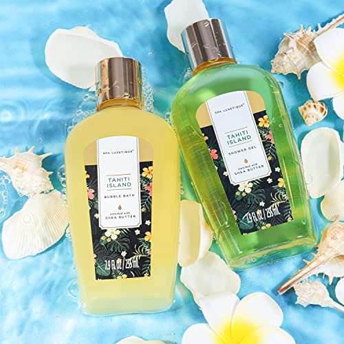 SPA LUXETIQUE Damen Bade Geschenkset - Beauty Set für Frauen 8 tlg. Geburtstagsgeschenk Vanilleduft Bade Set mit Deko Badewanne, Spa Set, Wellness Set für Frauen, Weihnachtsgeschenke für Frauen