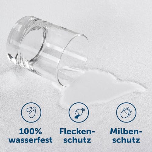 Blumtal® Matratzenschoner 90 x 200 cm wasserdicht - Oeko-Tex zertifizierte Inkontinenzunterlage waschbar - wasserdichte Matratzenauflage 90x200cm - Matratzenschutz wasserdicht - Nässeschutz 90x200