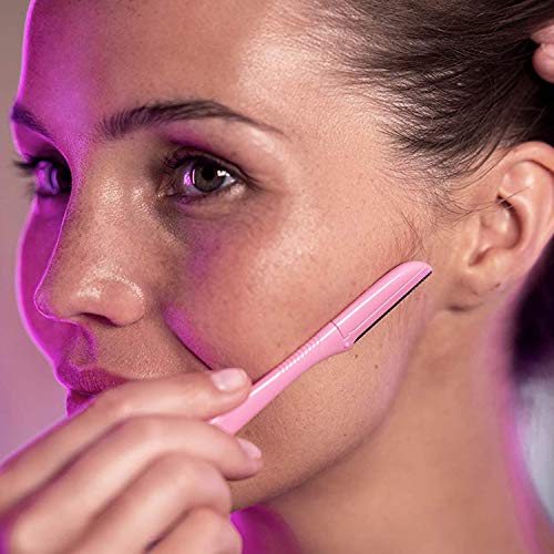 WILKINSON SWORD – Intuition Augenbrauenformer für Frauen | Gesichtshaarentferner und -trimmer | Peeling-Dermaplaning-Tool | Packung mit 3 Einwegrasierern