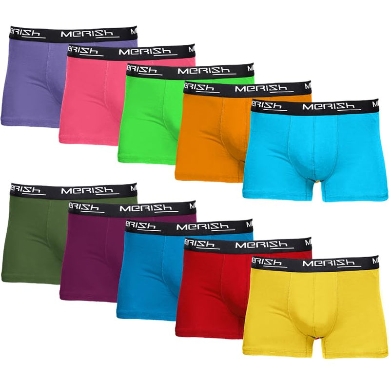 MERISH Boxershorts Herren 6-er /10-er / 15-er Pack S-5XL Unterwäsche Unterhosen Männer Men Retroshorts New