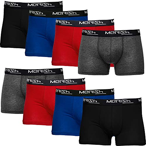 MERISH Boxershorts Herren 6-er /10-er / 15-er Pack S-5XL Unterwäsche Unterhosen Männer Men Retroshorts New