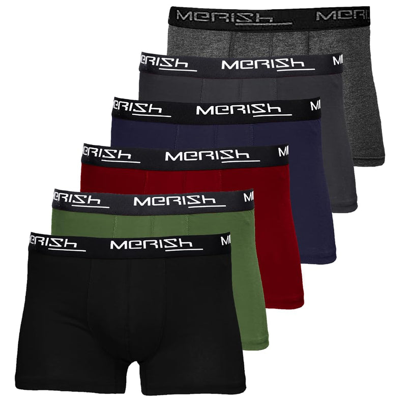 MERISH Boxershorts Herren 6-er /10-er / 15-er Pack S-5XL Unterwäsche Unterhosen Männer Men Retroshorts New