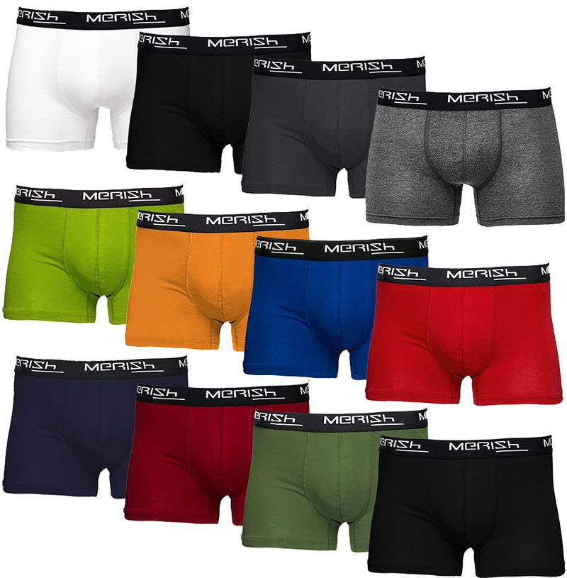 MERISH Boxershorts Herren 6-er /10-er / 15-er Pack S-5XL Unterwäsche Unterhosen Männer Men Retroshorts New