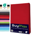 Buymax Spannbettlaken 140x200cm Baumwolle 100% Spannbetttuch Bettlaken Jersey, Matratzenhöhe bis 25 cm, Farbe Anthrazit-Grau ÖKO TEX Standard