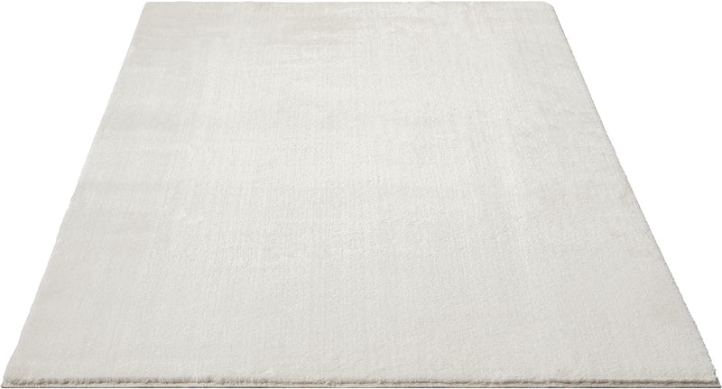 the carpet Relax kuscheliger Kurzflor Teppich, Anti-Rutsch Unterseite, Waschbar bis 30 Grad, Super Soft, Felloptik, Creme, 200 x 280 cm