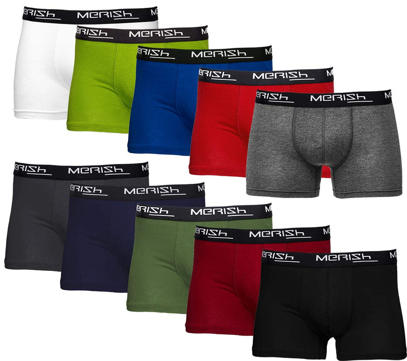 MERISH Boxershorts Herren 6-er /10-er / 15-er Pack S-5XL Unterwäsche Unterhosen Männer Men Retroshorts New