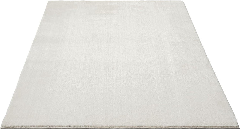 the carpet Relax kuscheliger Kurzflor Teppich, Anti-Rutsch Unterseite, Waschbar bis 30 Grad, Super Soft, Felloptik, Creme, 200 x 280 cm