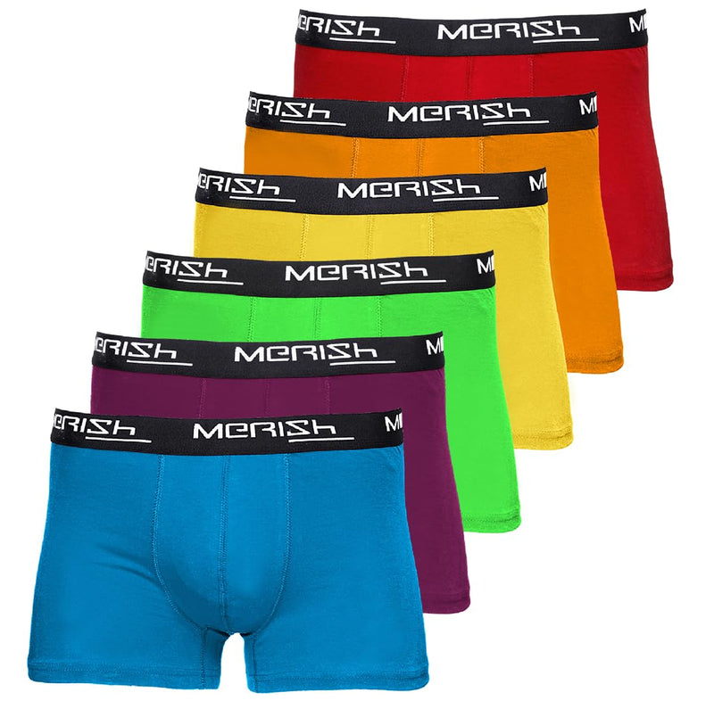 MERISH Boxershorts Herren 6-er /10-er / 15-er Pack S-5XL Unterwäsche Unterhosen Männer Men Retroshorts New