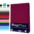 Buymax Spannbettlaken 140x200cm Baumwolle 100% Spannbetttuch Bettlaken Jersey, Matratzenhöhe bis 25 cm, Farbe Anthrazit-Grau ÖKO TEX Standard