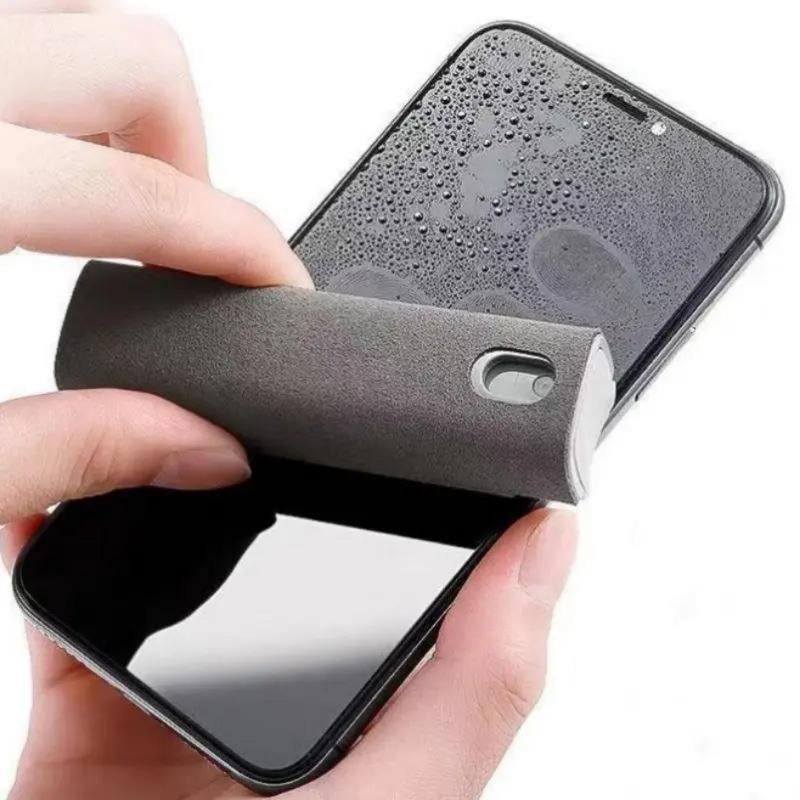 Perfekto24 Bildschirmreiniger inkl. Reinigungslösung - 2in1 Bildschirmreinigende Sprühflasche - Handy Bildschirmreiniger - Smartphone Reinigungsset 3er Pack mit Nachfüllung 250ml