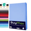 Buymax Spannbettlaken 140x200cm Baumwolle 100% Spannbetttuch Bettlaken Jersey, Matratzenhöhe bis 25 cm, Farbe Anthrazit-Grau ÖKO TEX Standard