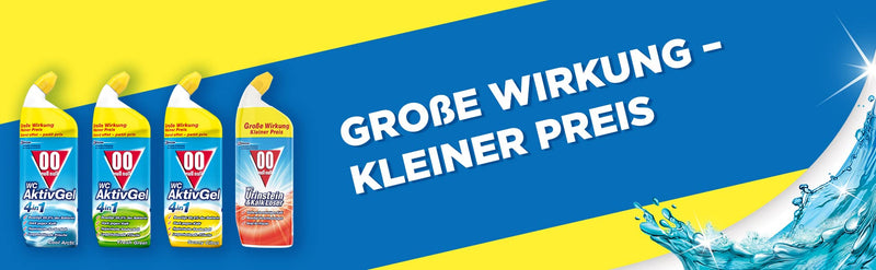 00 null null flüssiger WC Reiniger, Urinsteinentferner und Entkalker extra stark, 1er Pack, 750 ml