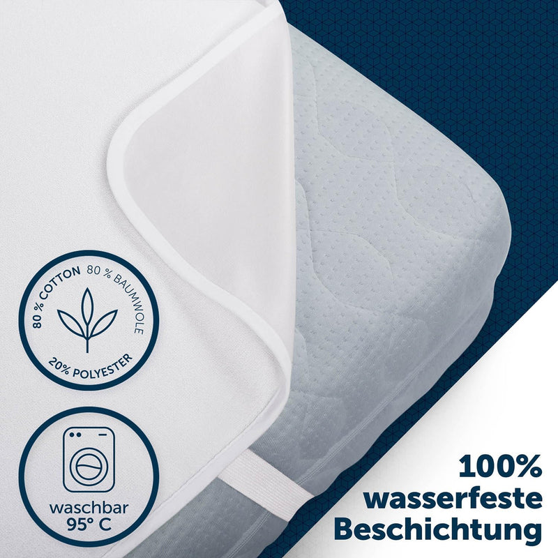 Blumtal® Matratzenschoner 90 x 200 cm wasserdicht - Oeko-Tex zertifizierte Inkontinenzunterlage waschbar - wasserdichte Matratzenauflage 90x200cm - Matratzenschutz wasserdicht - Nässeschutz 90x200