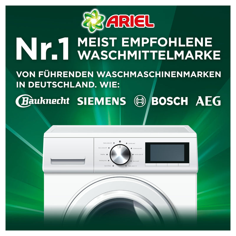 Ariel Waschmittel Pods All-in-1, Color+ Flüssigwaschmittel, 104 (2x52) Waschladungen, Kraftvolle Fleckenentfernung In Nur 1 Waschgang