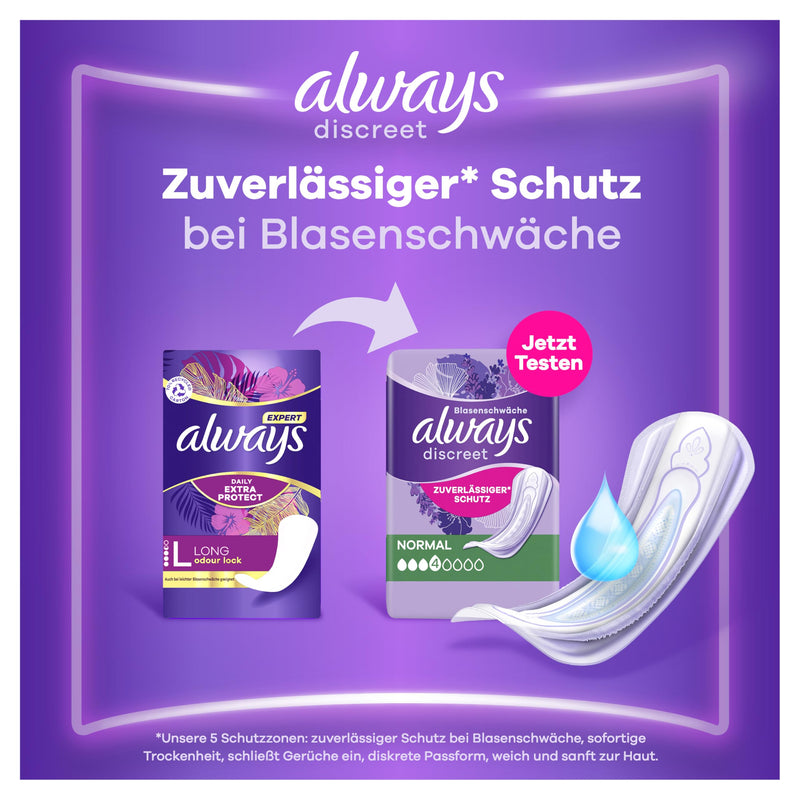 Always Daily Protect Slipeinlagen Damen Long (64 Binden), Gigapack, ohne Duft