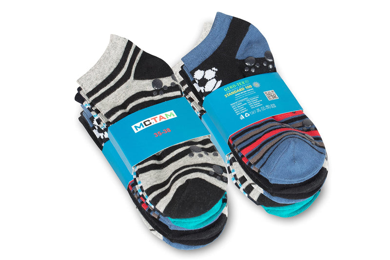 MC.TAM Jungen Mädchen Herren Damen Kinder Unisex Bunte Socken 12 Paar 90% Baumwolle