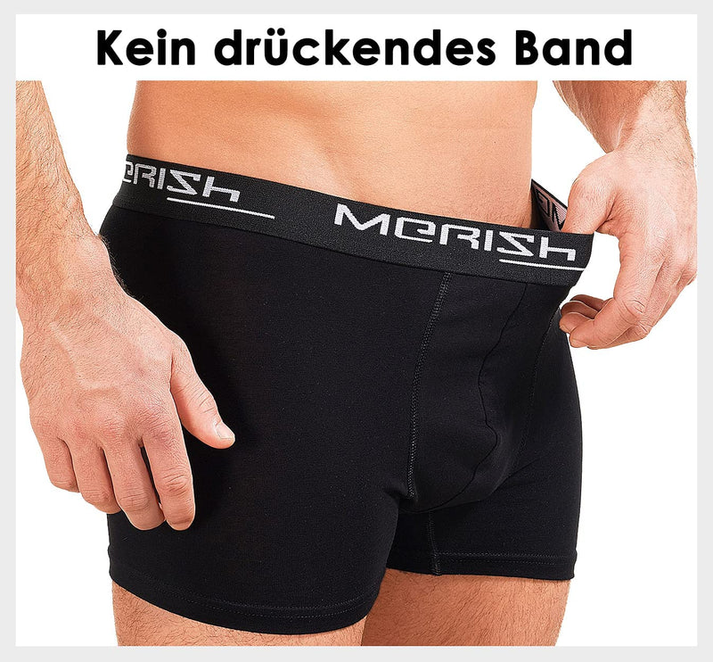 MERISH Boxershorts Herren 6-er /10-er / 15-er Pack S-5XL Unterwäsche Unterhosen Männer Men Retroshorts New