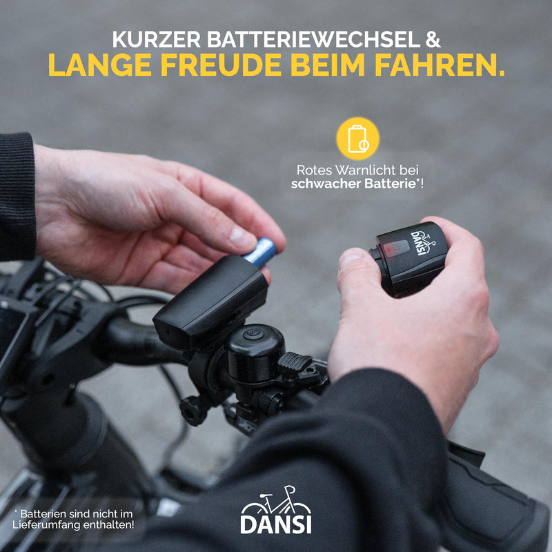 DANSI Fahrradleuchten-Set StVZO I LED-Fahrradlicht I Rad-Licht hell vorne