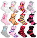 MC.TAM Jungen Mädchen Herren Damen Kinder Unisex Bunte Socken 12 Paar 90% Baumwolle