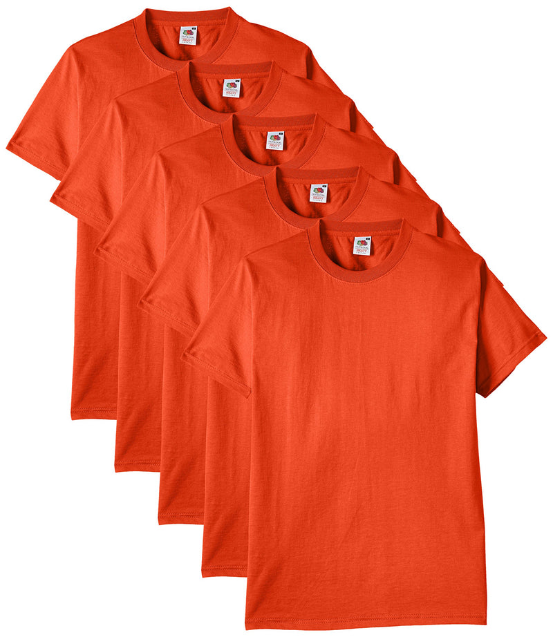 Fruit of the Loom Herren T-Shirt 5er-Pack Heavy Cotton M L XL XXL 3XL Diverse Farbsets