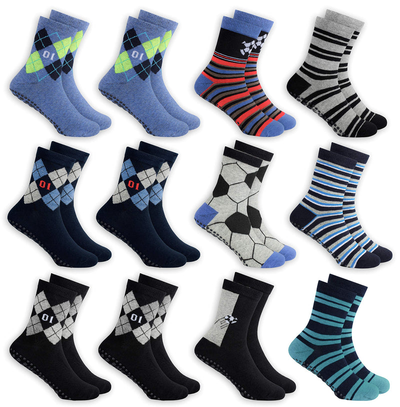 MC.TAM Jungen Mädchen Herren Damen Kinder Unisex Bunte Socken 12 Paar 90% Baumwolle