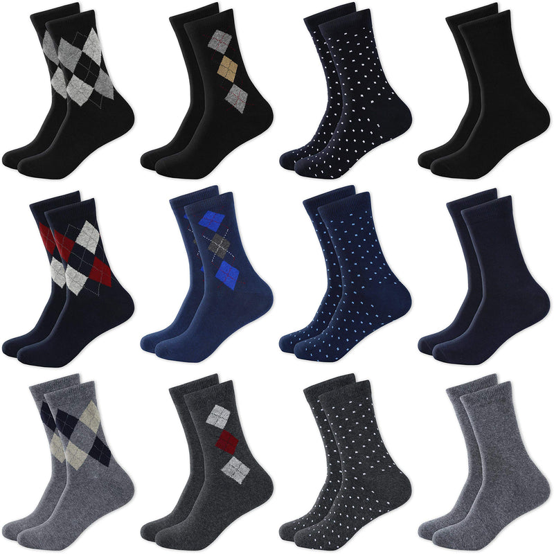 MC.TAM Jungen Mädchen Herren Damen Kinder Unisex Bunte Socken 12 Paar 90% Baumwolle