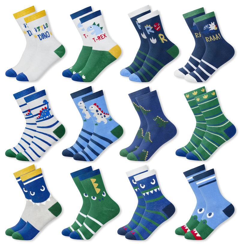 MC.TAM Jungen Mädchen Herren Damen Kinder Unisex Bunte Socken 12 Paar 90% Baumwolle