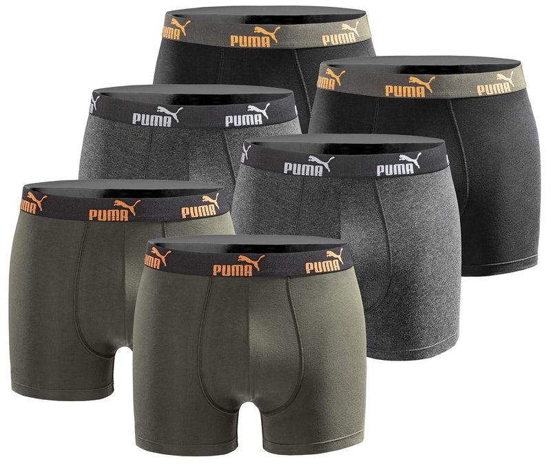 PUMA Boxershort 6er Pack Herren Basic Black Limited Edition