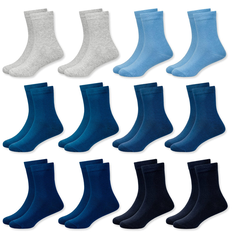 MC.TAM Jungen Mädchen Herren Damen Kinder Unisex Bunte Socken 12 Paar 90% Baumwolle