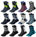 MC.TAM Jungen Mädchen Herren Damen Kinder Unisex Bunte Socken 12 Paar 90% Baumwolle