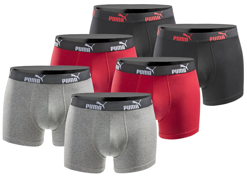 PUMA Boxershort 6er Pack Herren Basic Black Limited Edition